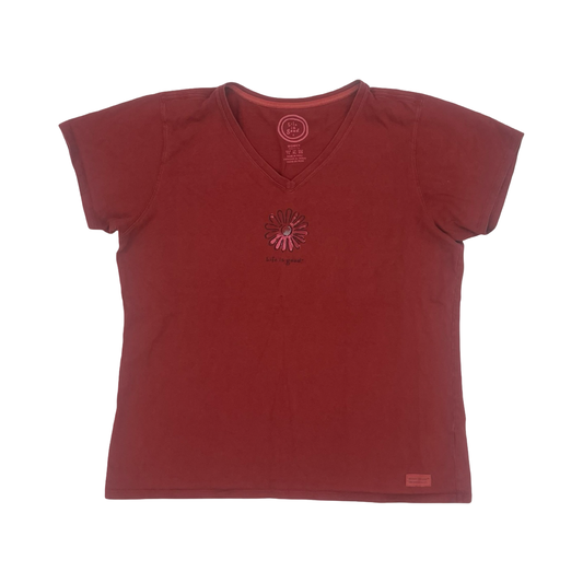 Top Ss By Life Is Good In Red, Size:Xl