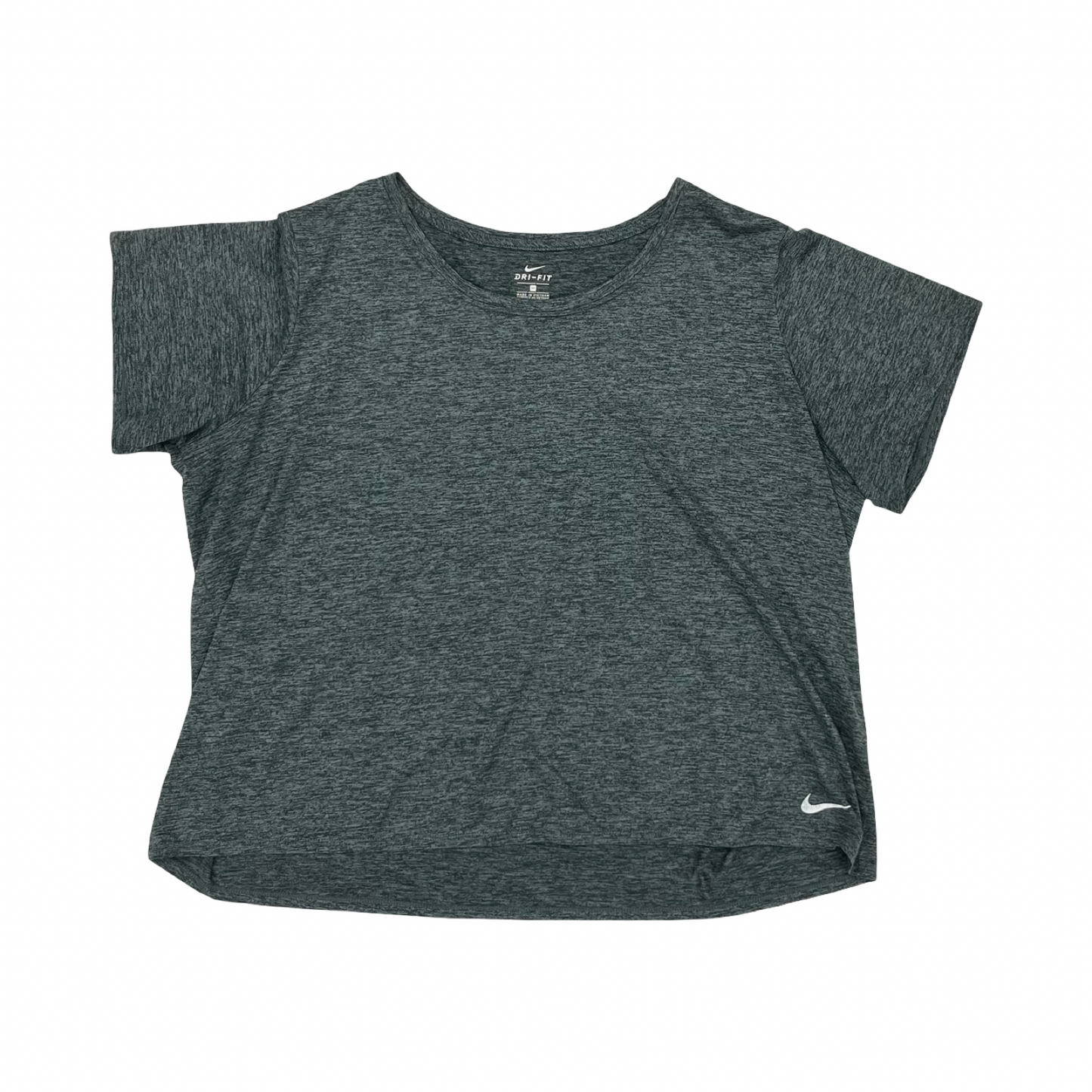 Athletic Top Ss By Nike In Grey, Size:3X