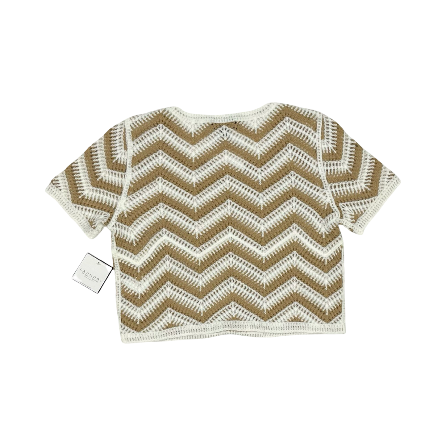 Sweater Ss By Laundry In Brown & White, Size:S