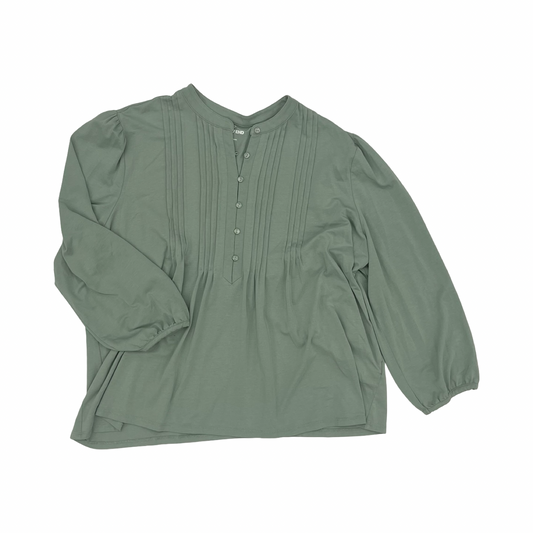 Top Ls By Lands End In Green, Size:Xl