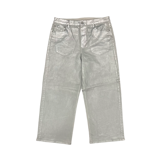 Pants Wide Leg By American Eagle In Silver, Size:16