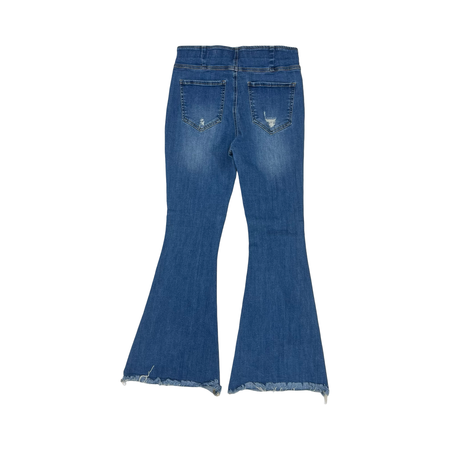Jeans Flared By Risen In Blue Denim, Size:L