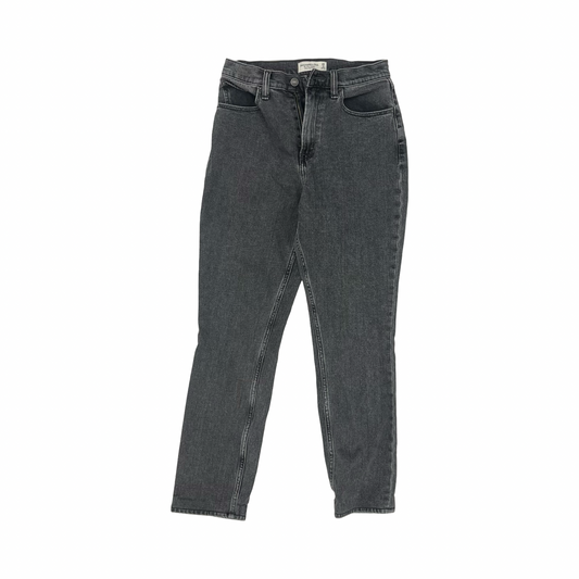 Jeans Skinny By Abercrombie And Fitch In Black Denim, Size:2