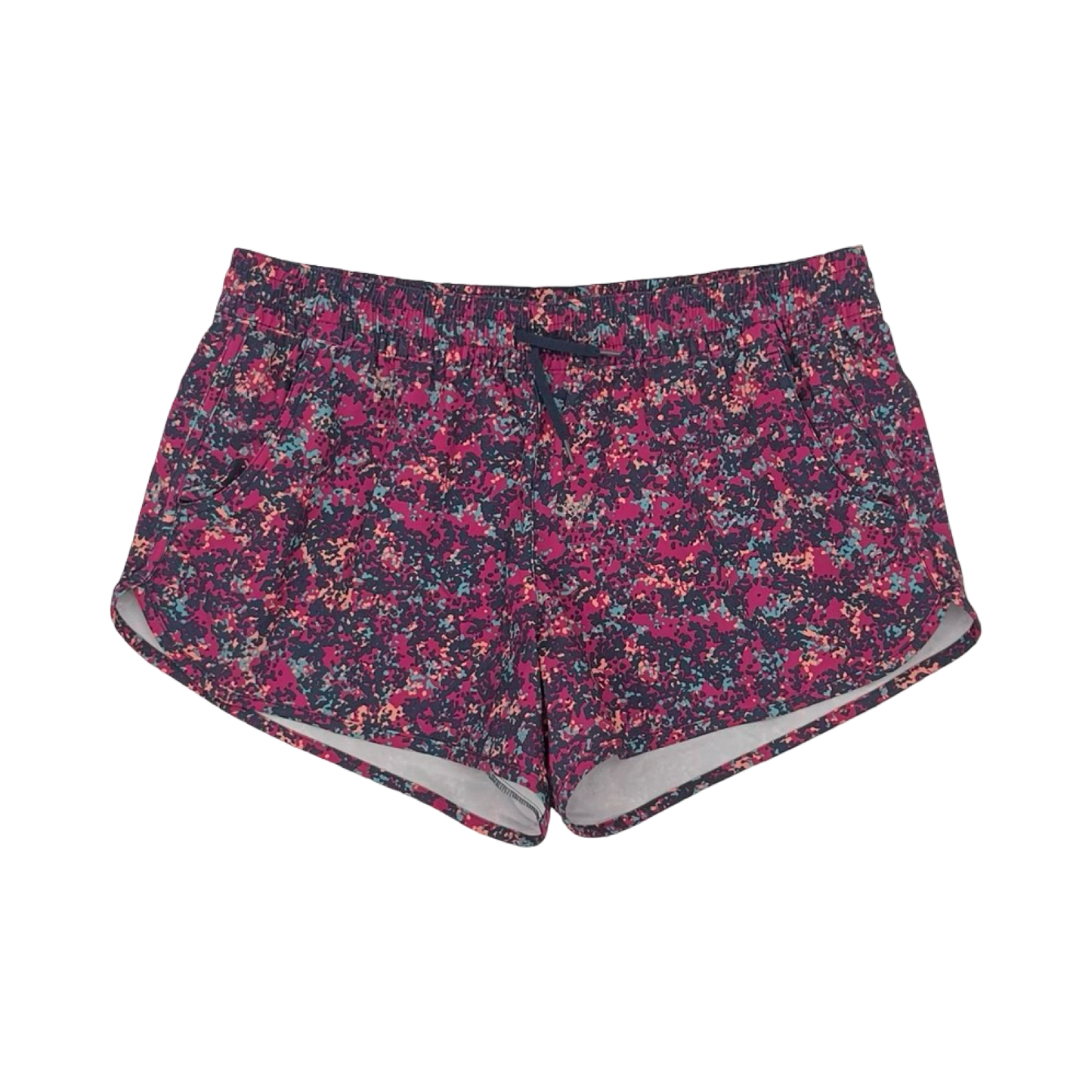 Athletic Shorts By Columbia In Grey & Pink, Size:L