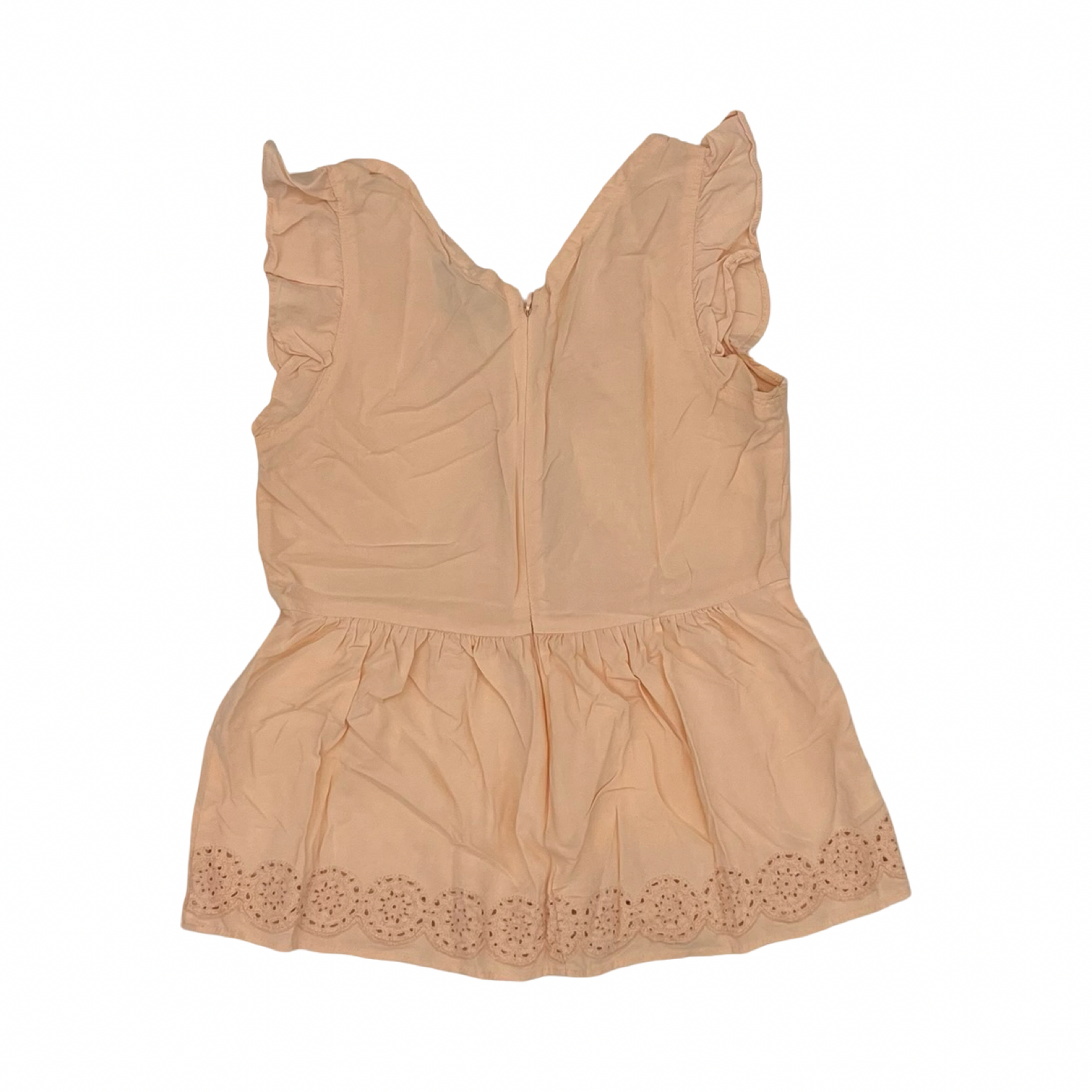 Blouse Sleeveless By Loft In Peach, Size:Xs
