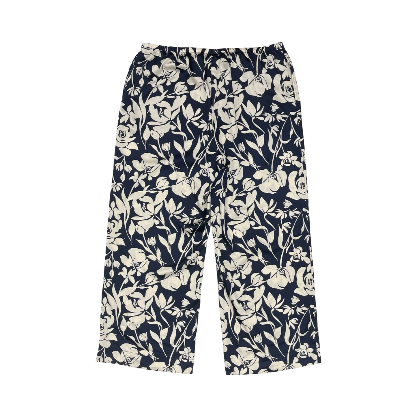 Pants Wide Leg By A New Day In Blue & Cream, Size:Xl