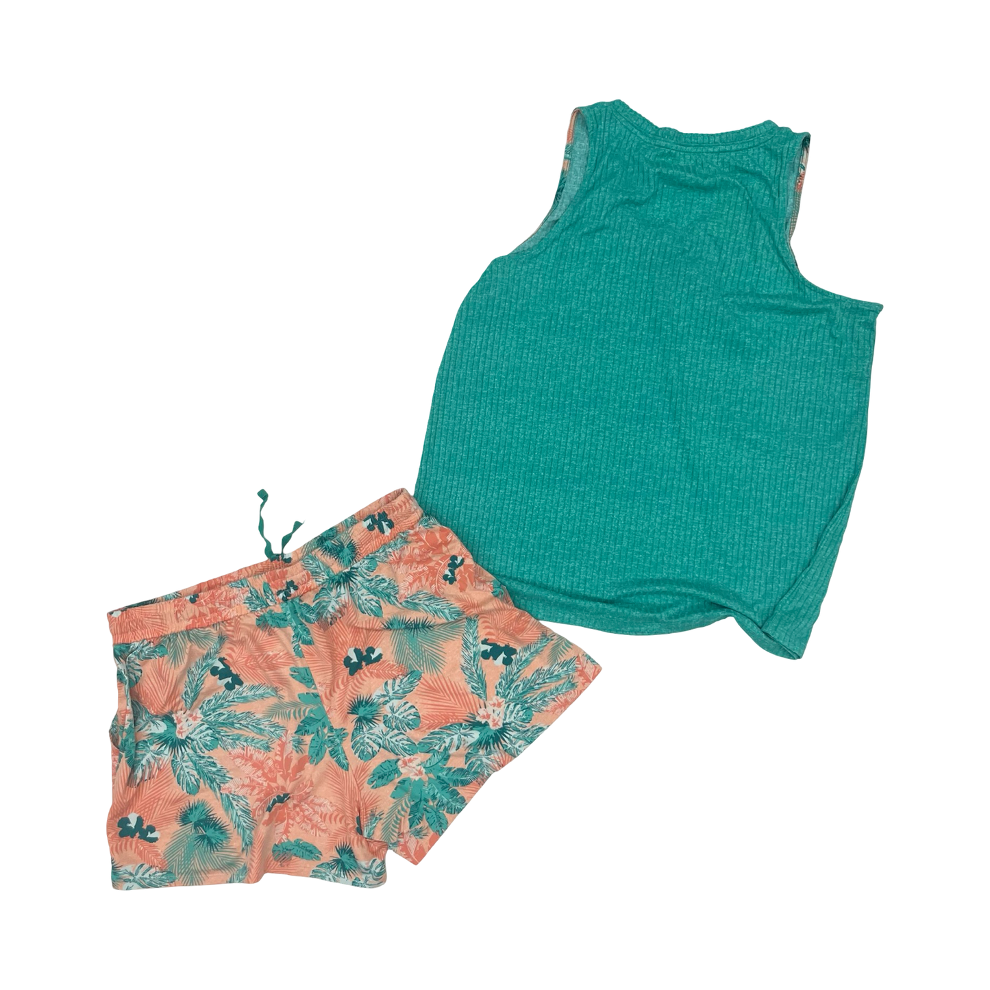 Pajamas 2Pc By Croft And Barrow In Green & Orange, Size:L