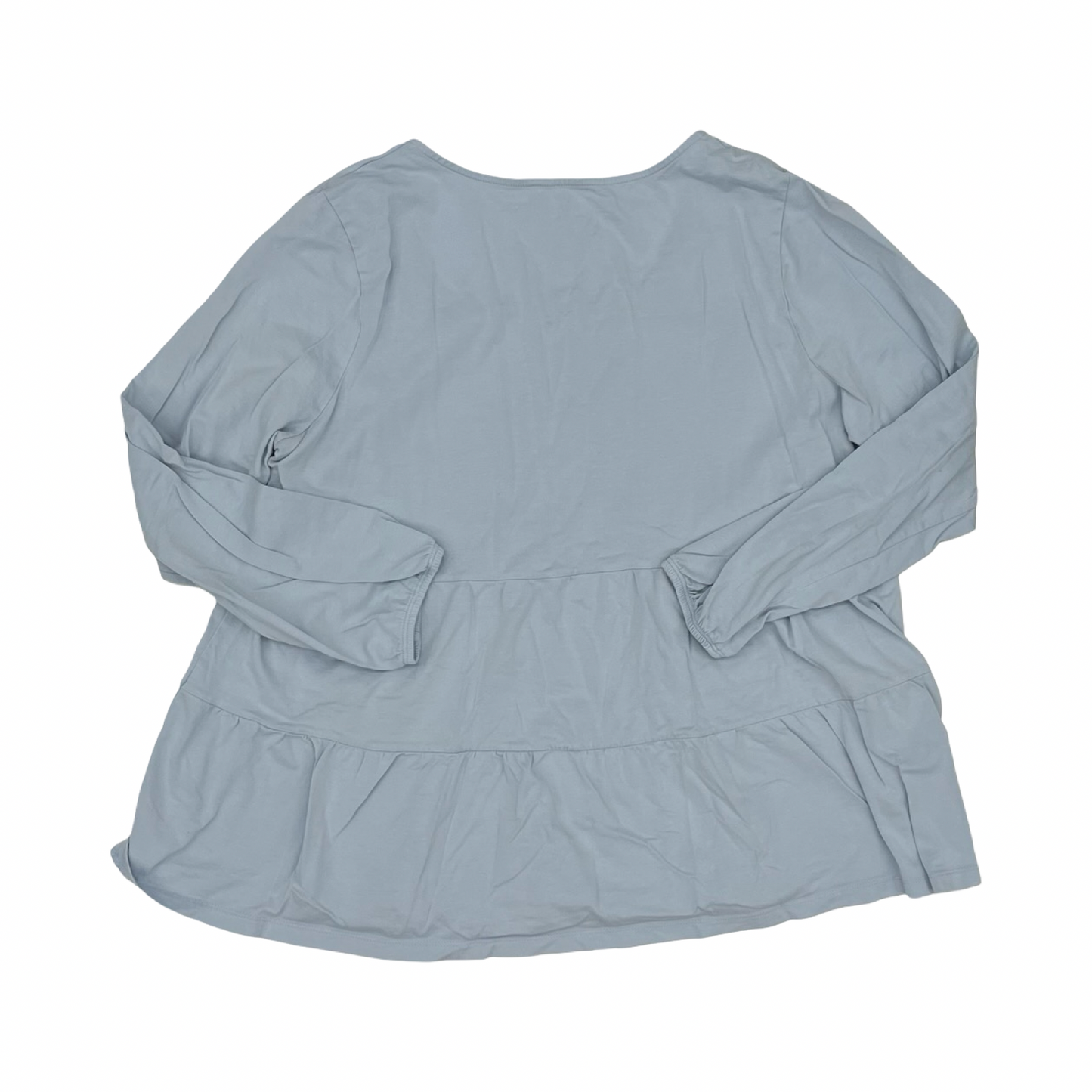 Top Ls By Lands End In Blue, Size:1X