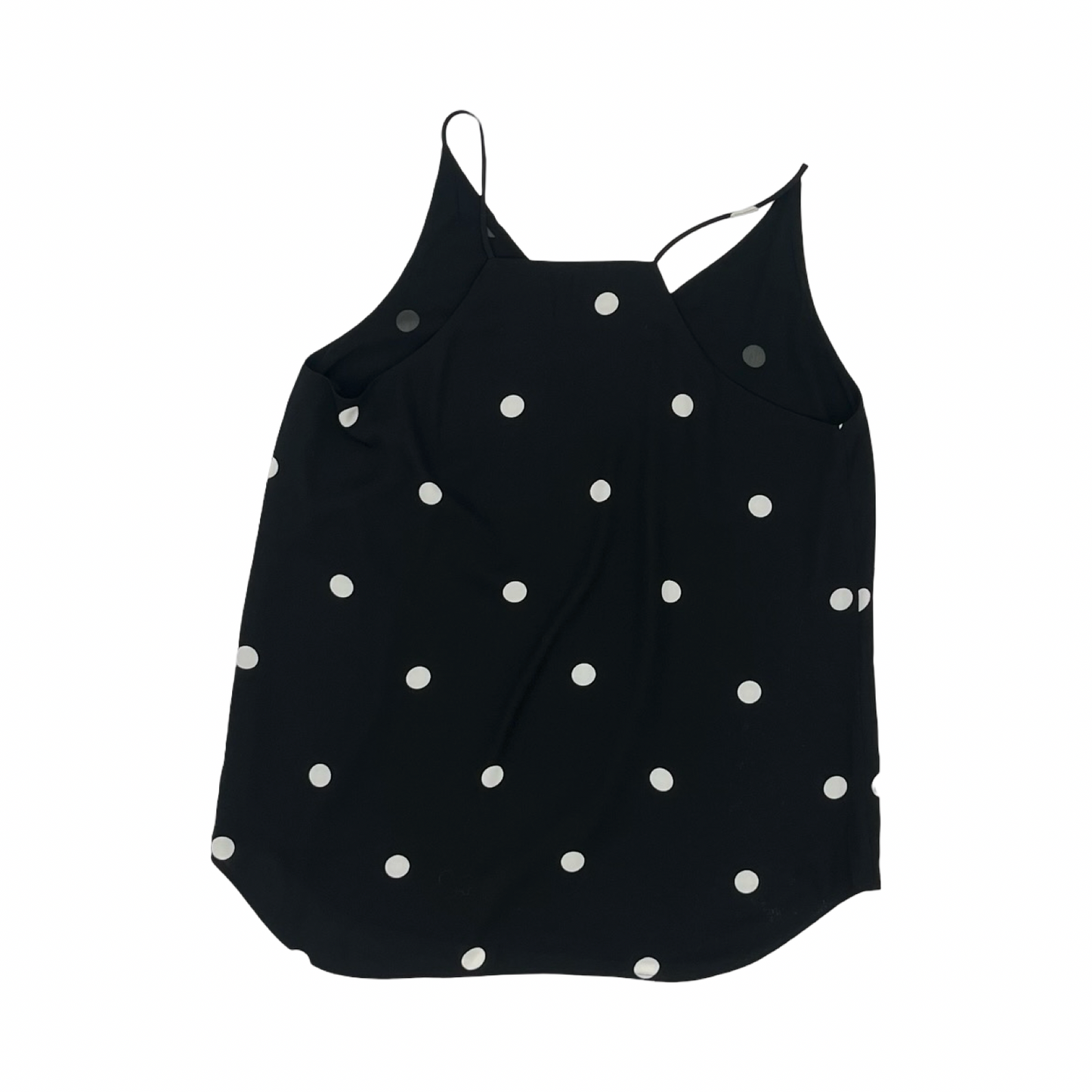 Blouse Sleeveless By Loft In Polkadot Pattern, Size:M