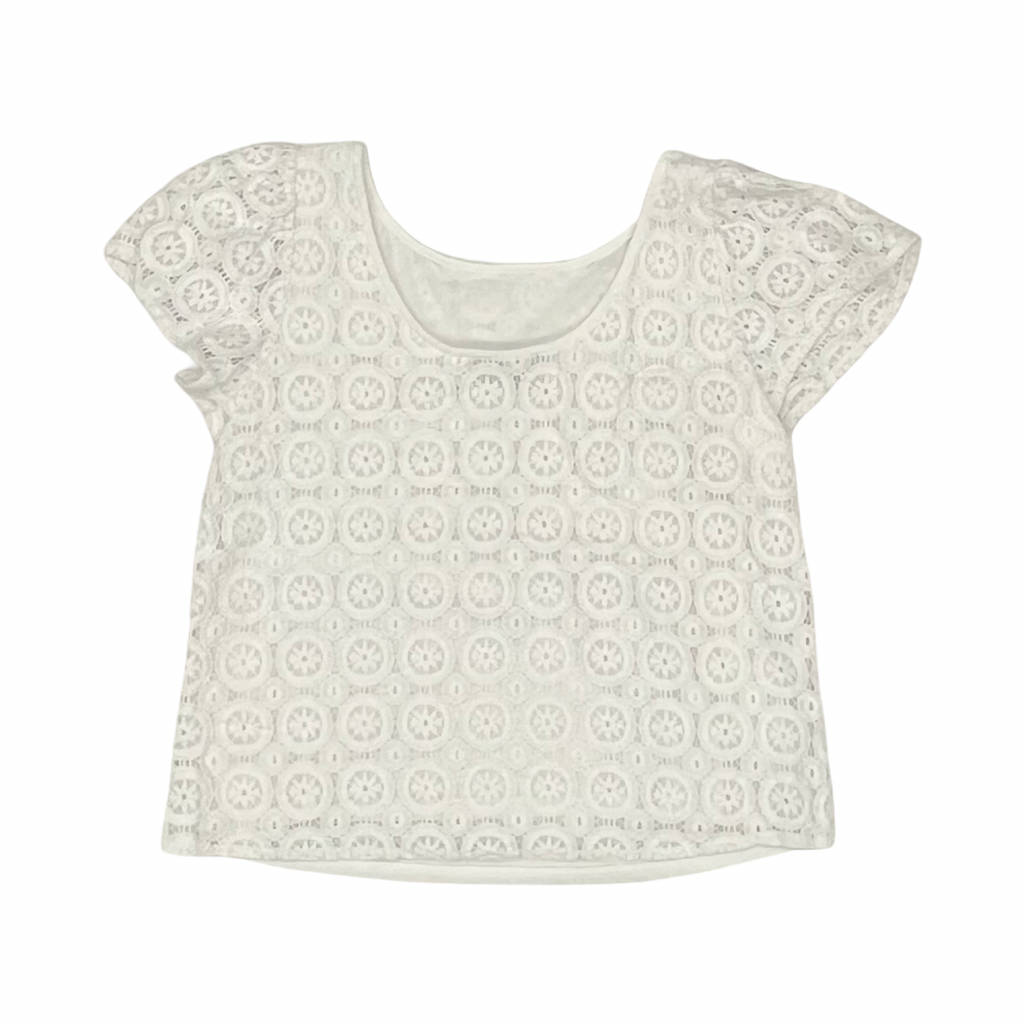 Blouse Ss By Loft In White, Size:S