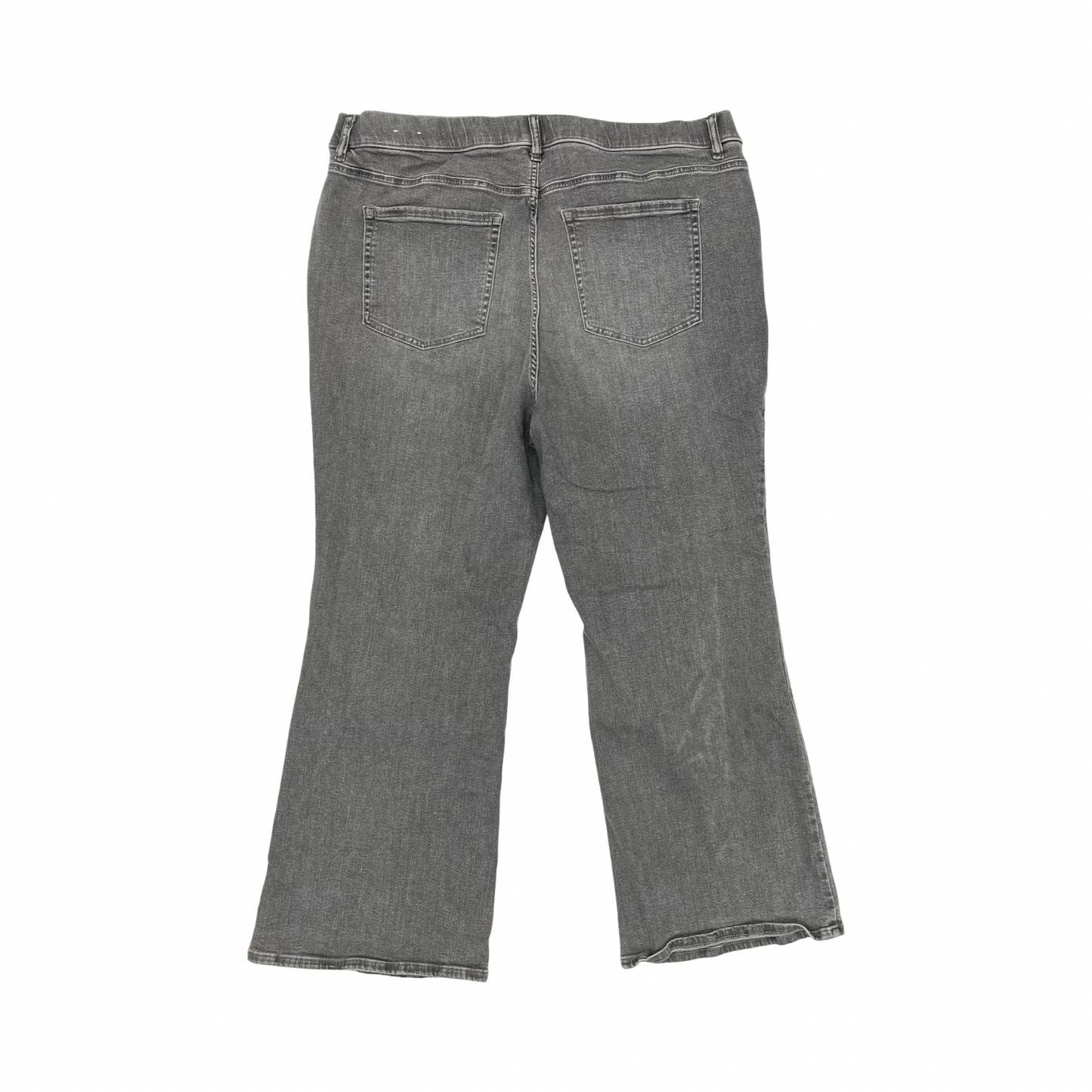 Jeans Wide Leg By Lane Bryant In Grey Denim, Size:24