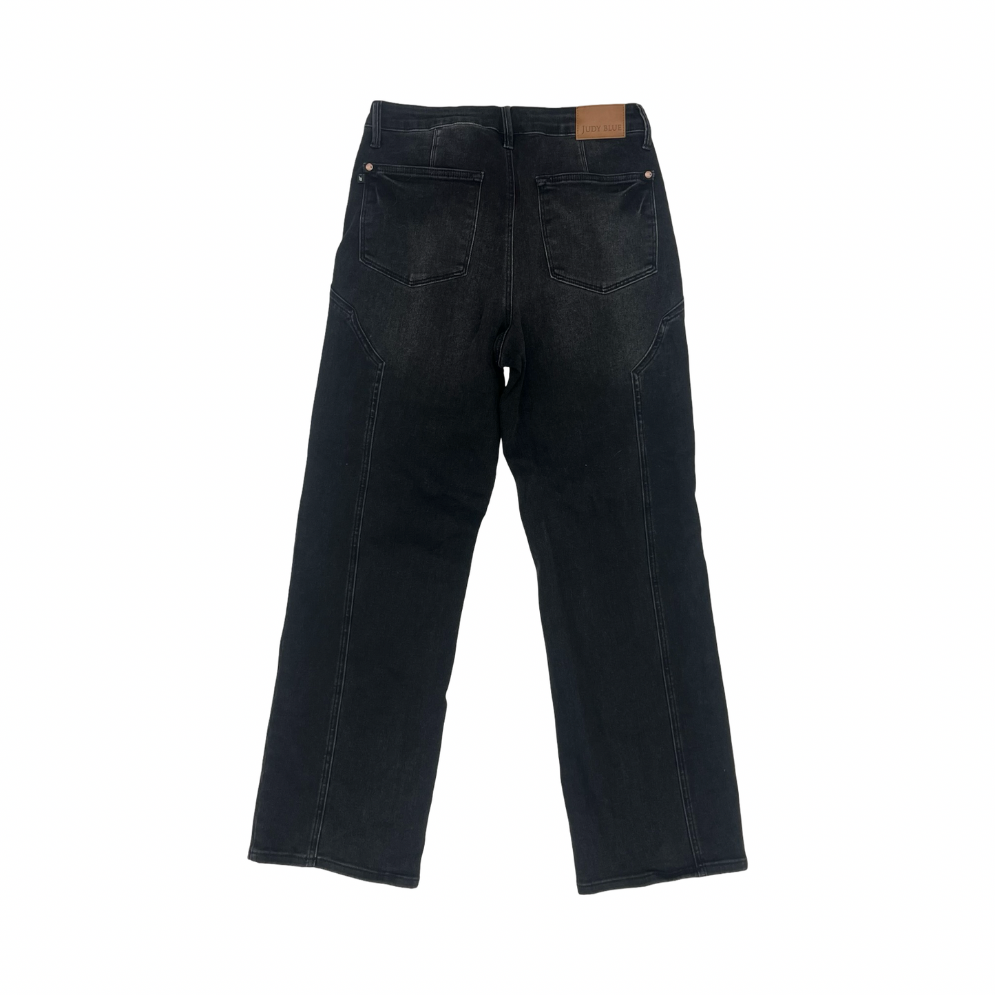 Jeans Straight By Judy Blue In Black Denim, Size:10