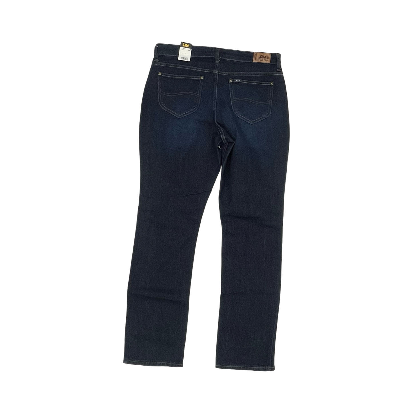 Jeans Straight By Lee In Blue Denim, Size:14L