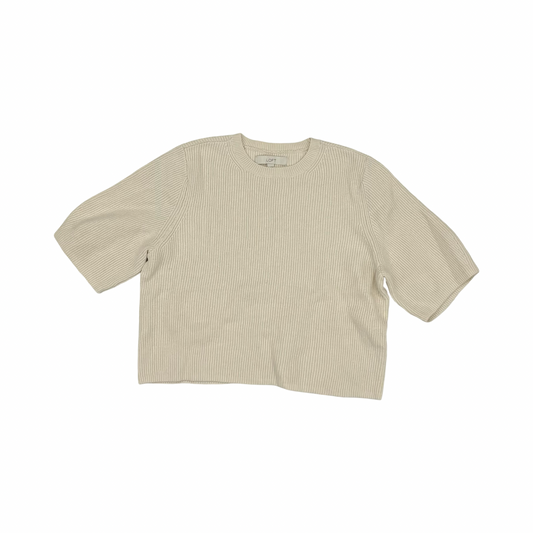 Sweater Ss By Loft In Tan, Size:M