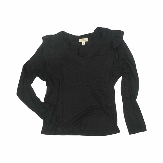 Top Ls By Elan In Black, Size:M
