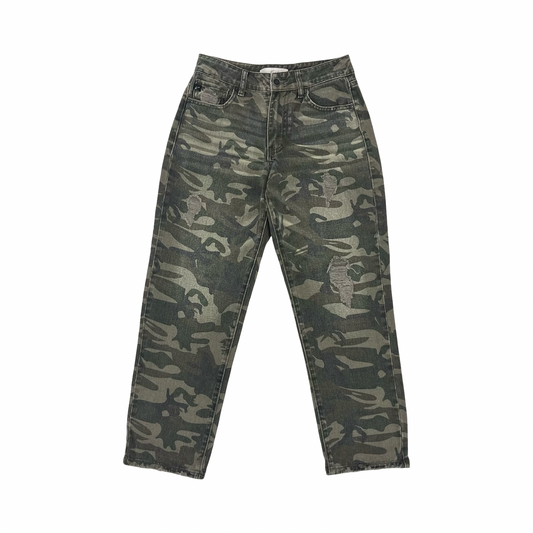 Jeans Straight By Kancan In Camouflage Print, Size:2