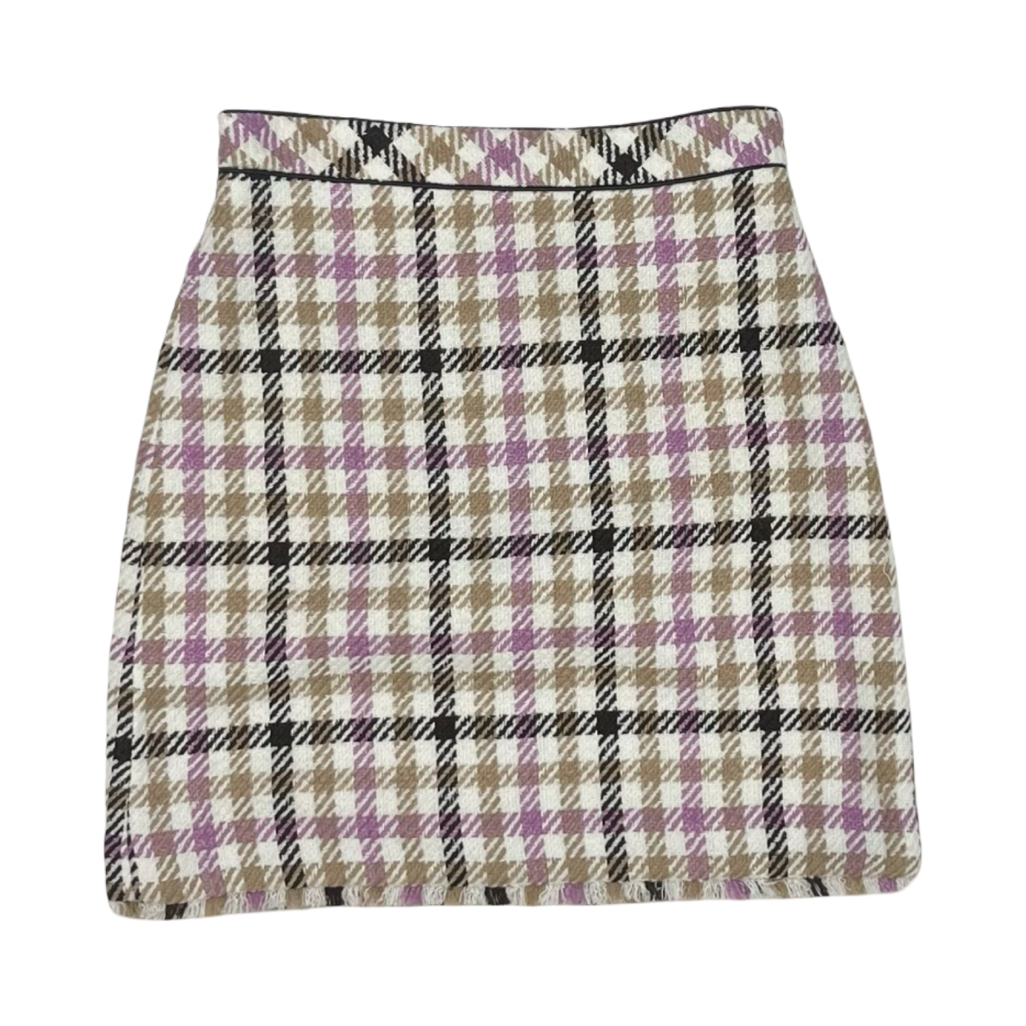 Skirt Mini & Short By Ann Taylor In Brown & Tan, Size:10