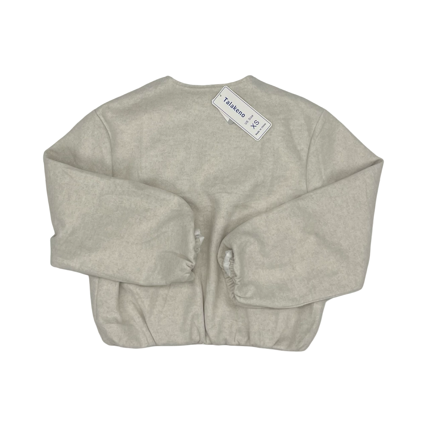 Jacket Moto Leather By Clothes Mentor In Grey, Size:Xs