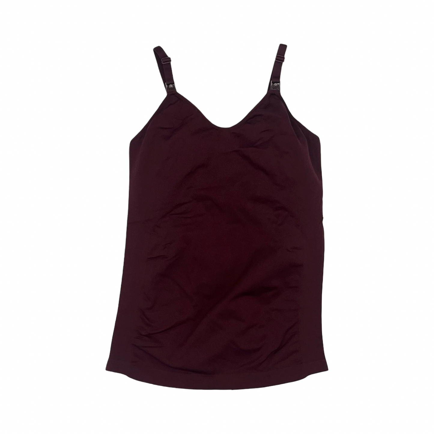 Nursing Top Sleeveless By Cmf In Maroon, Size:Xl