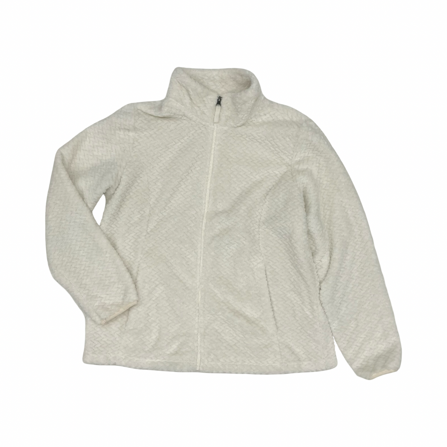 Jacket Faux Fur & Sherpa By Clothes Mentor In Cream, Size:Xl