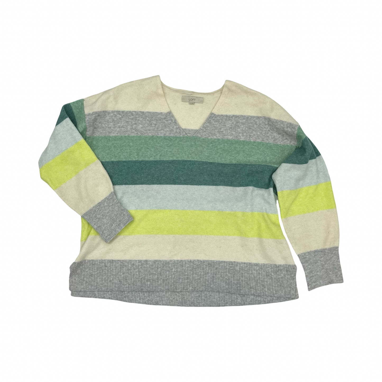 Sweater By Loft In Striped Pattern, Size:Xl