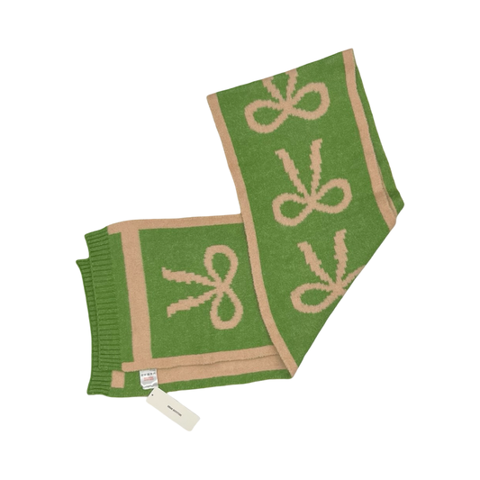 Scarf Long By Urban Outfitters In Green & Tan