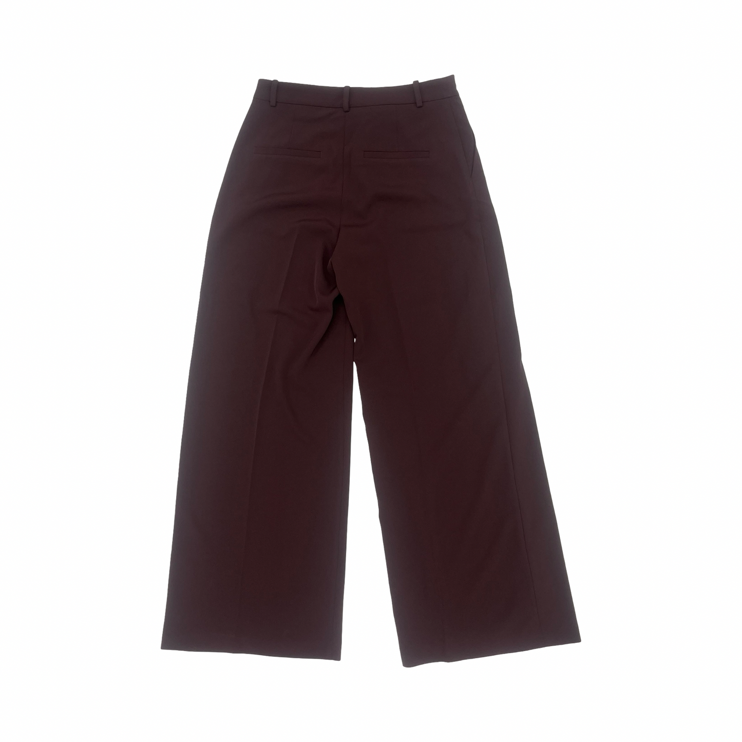 Pants Wide Leg By H&M In Maroon, Size:8