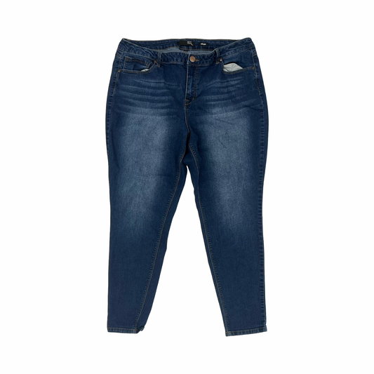 Jeans Skinny By 1822 Denim In Blue Denim, Size:22