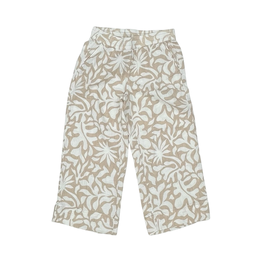 Pants Cropped By Lou And Grey In Tan & White, Size:M
