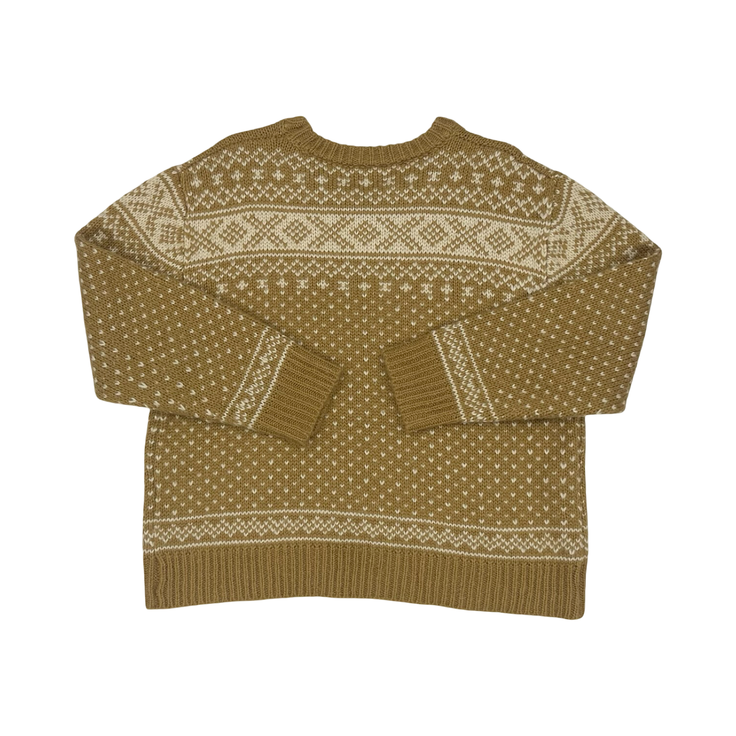 Sweater By Clothes Mentor In Brown & Cream, Size:M