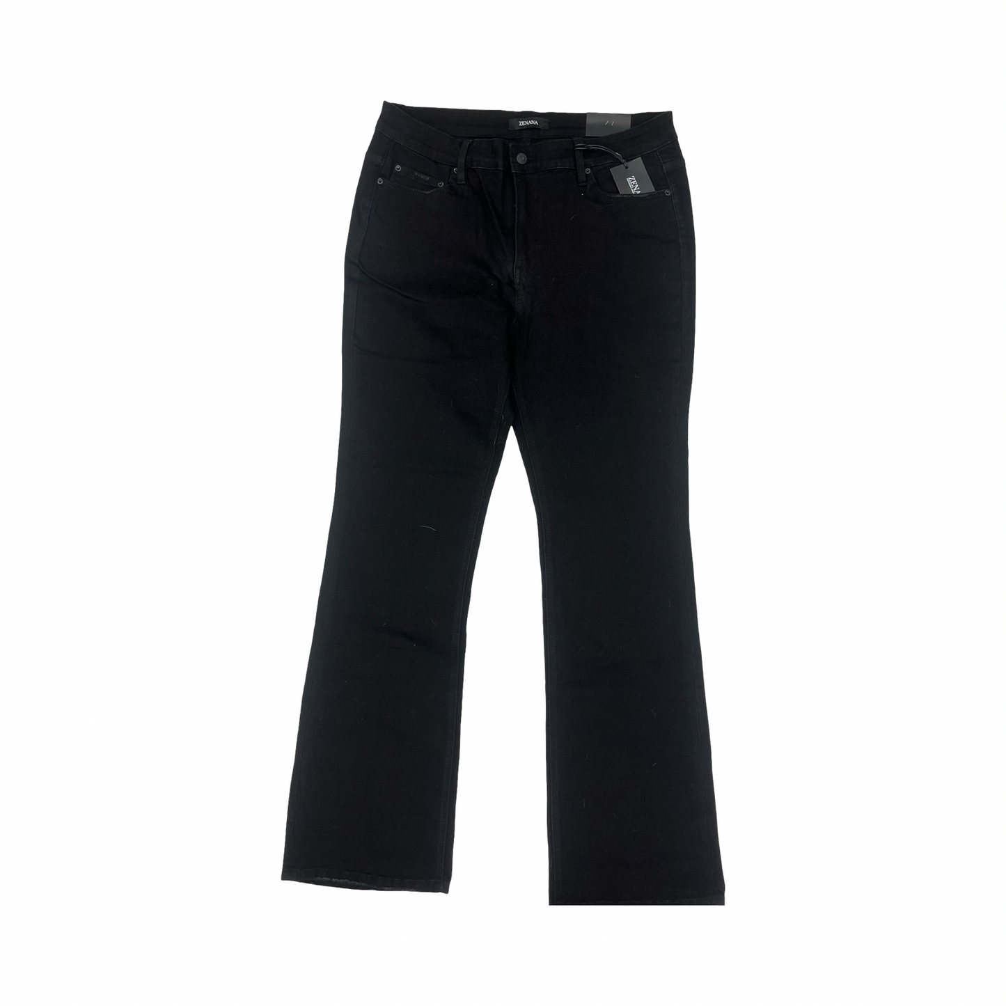 Jeans Wide Leg By Zenana In Black Denim, Size:18