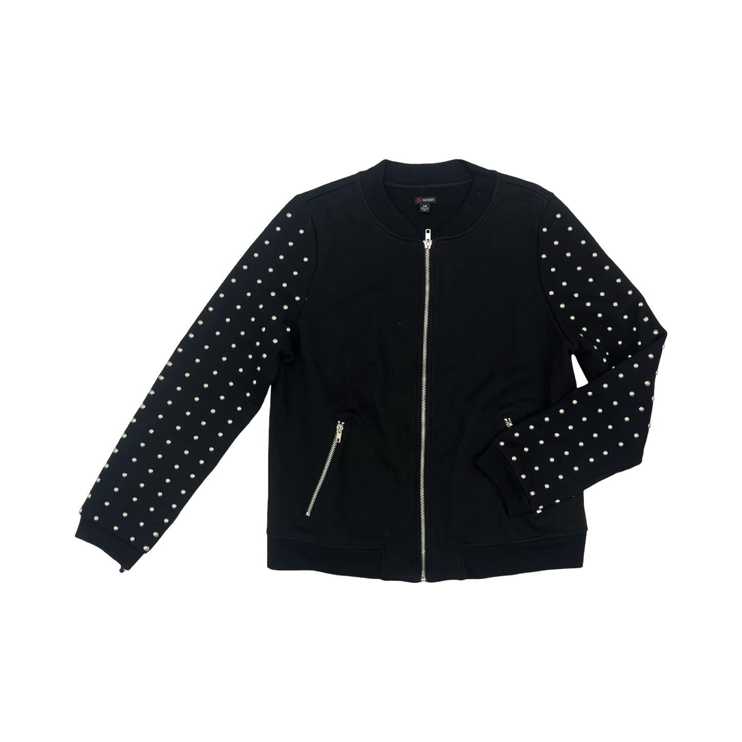 Jacket Fleece By Guess In Black, Size:L