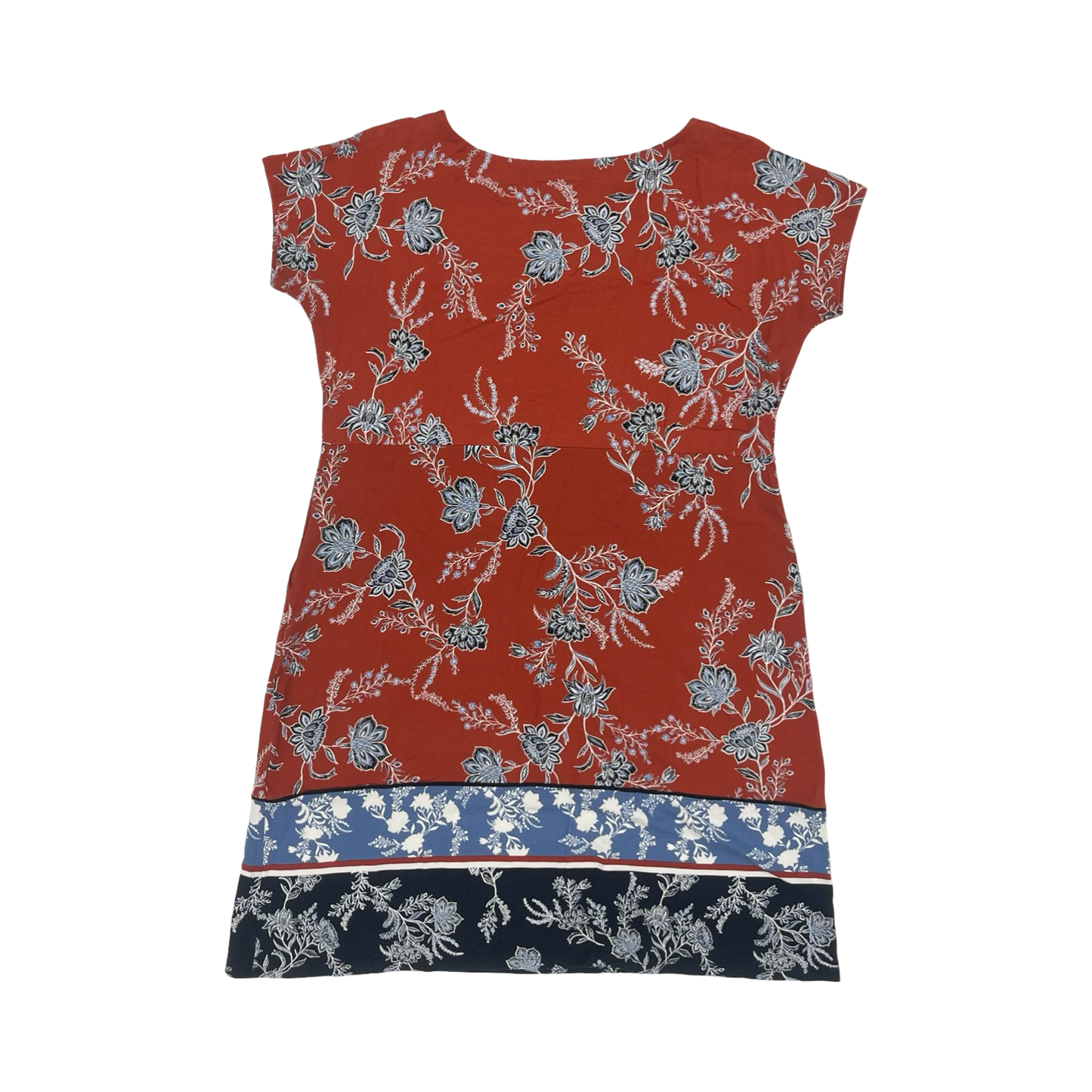 Dress Casual Short By J. Jill In Blue & Orange, Size:M