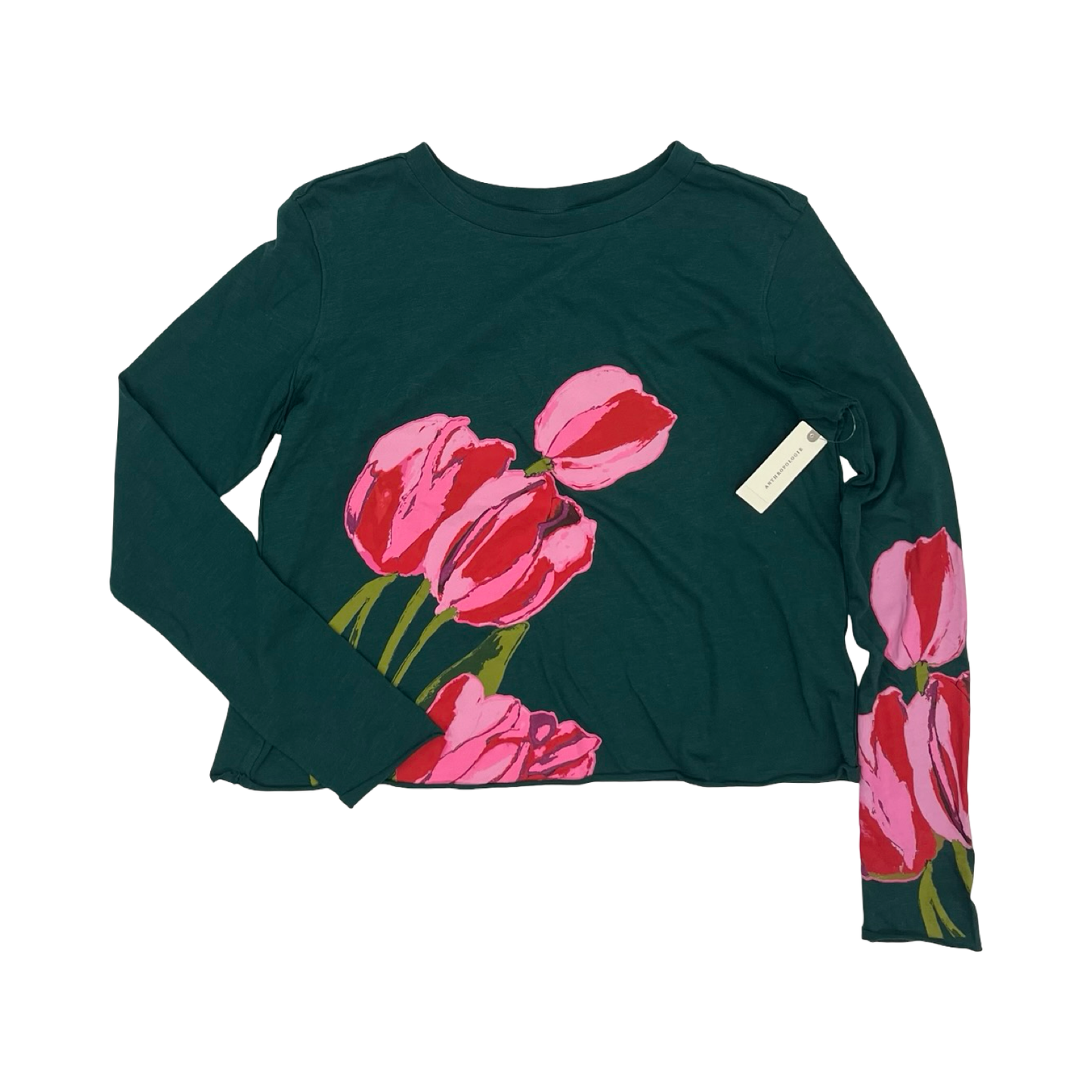 Top Ls By Maeve In Green, Size:Xs