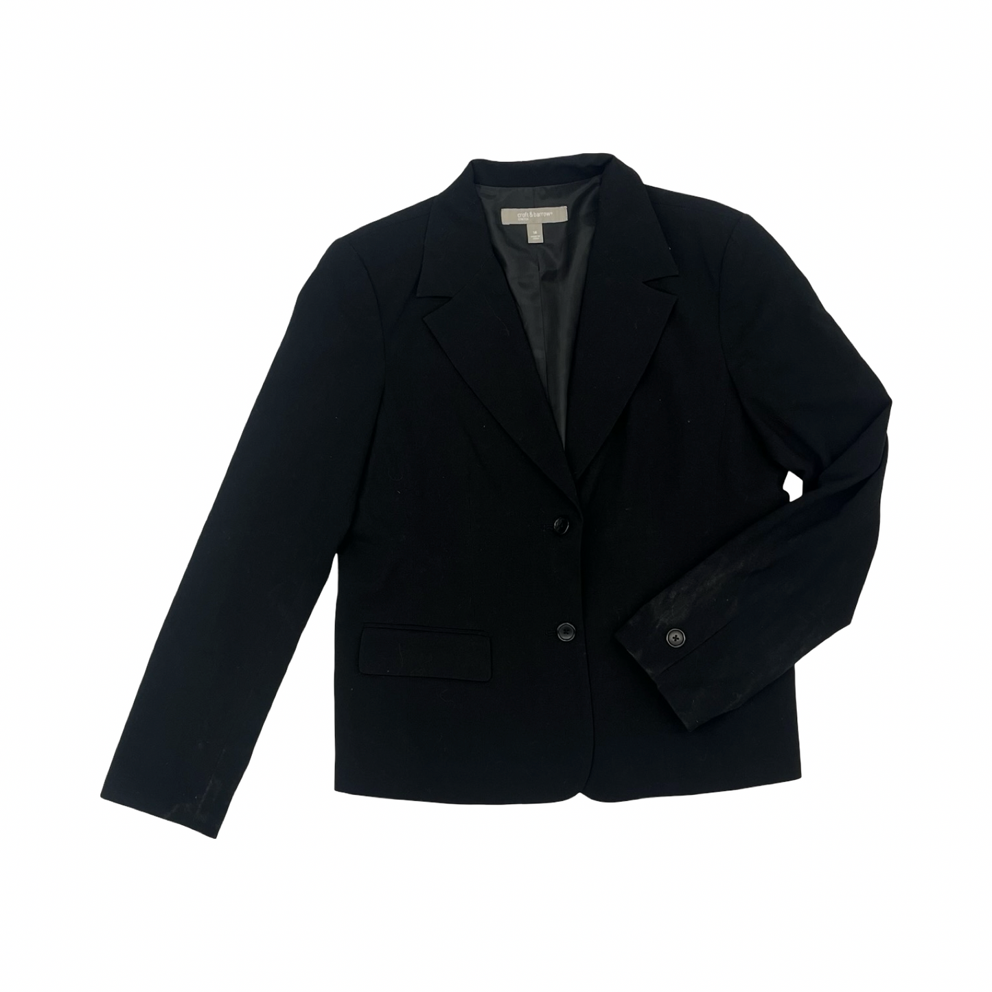 Blazer By Croft And Barrow In Black, Size:L