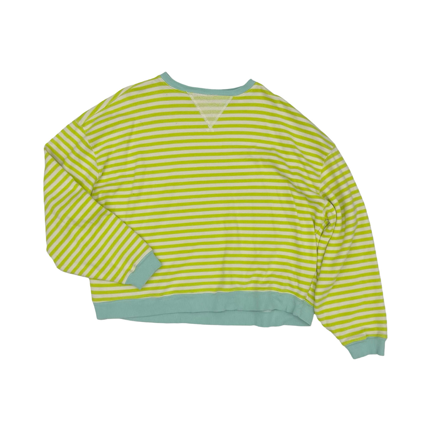 Sweatshirt Crewneck By We The Free In Green & White, Size:S