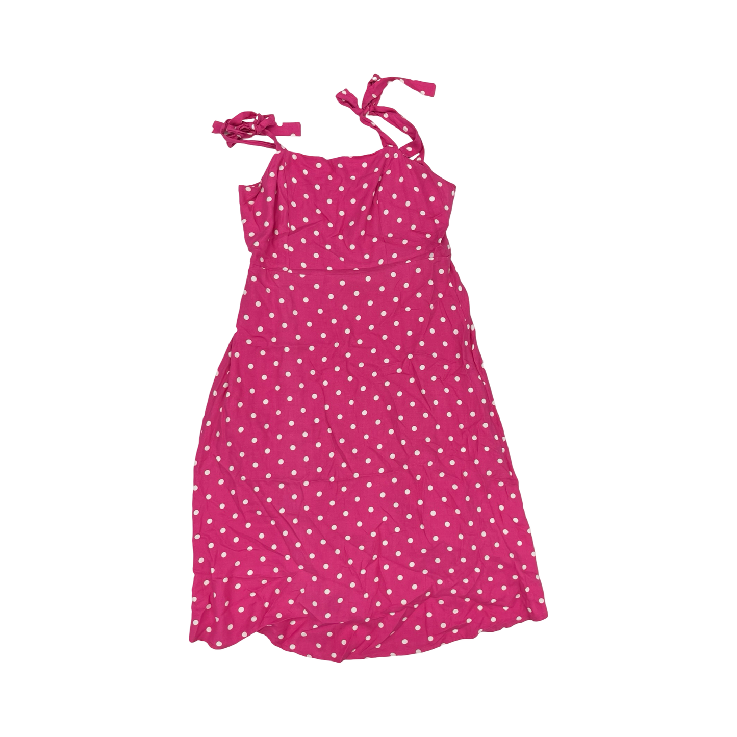 Dress Casual Midi By Draper James In Pink & White, Size:L