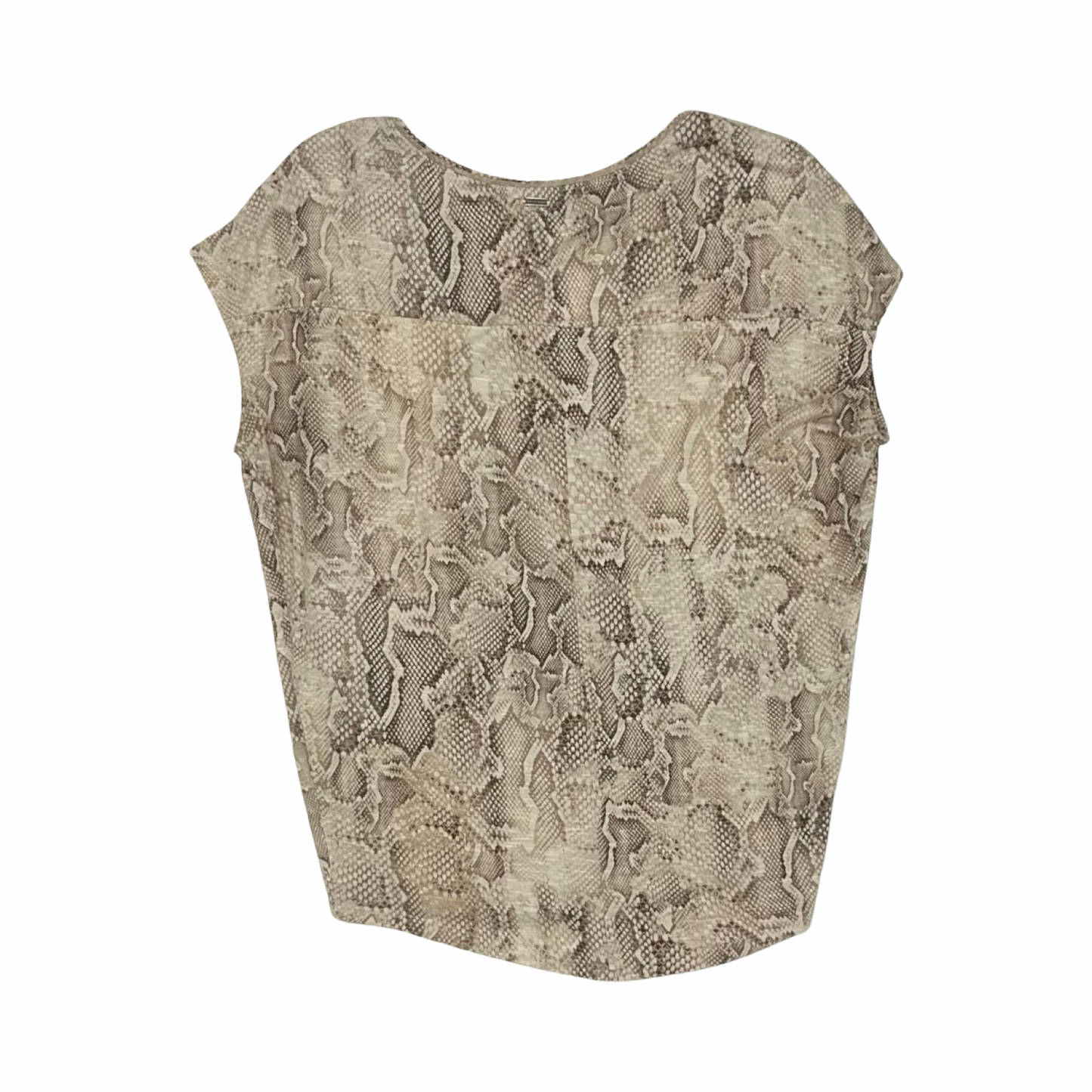 Blouse Ss By White House Black Market In Snakeskin Print, Size:Xxs