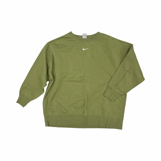 Athletic Sweatshirt Crewneck By Nike In Green, Size:2X