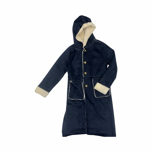 Jacket Fleece By Clothes Mentor In Blue, Size:M