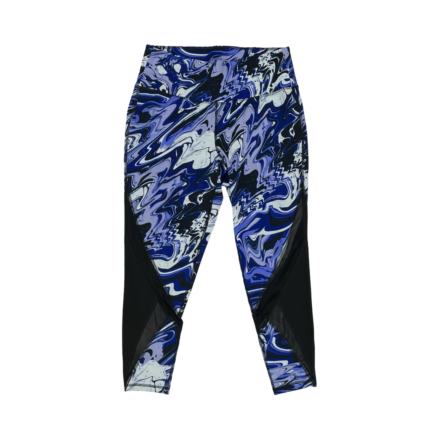 Athletic Leggings By Livi Active In Blue & White, Size:Xl