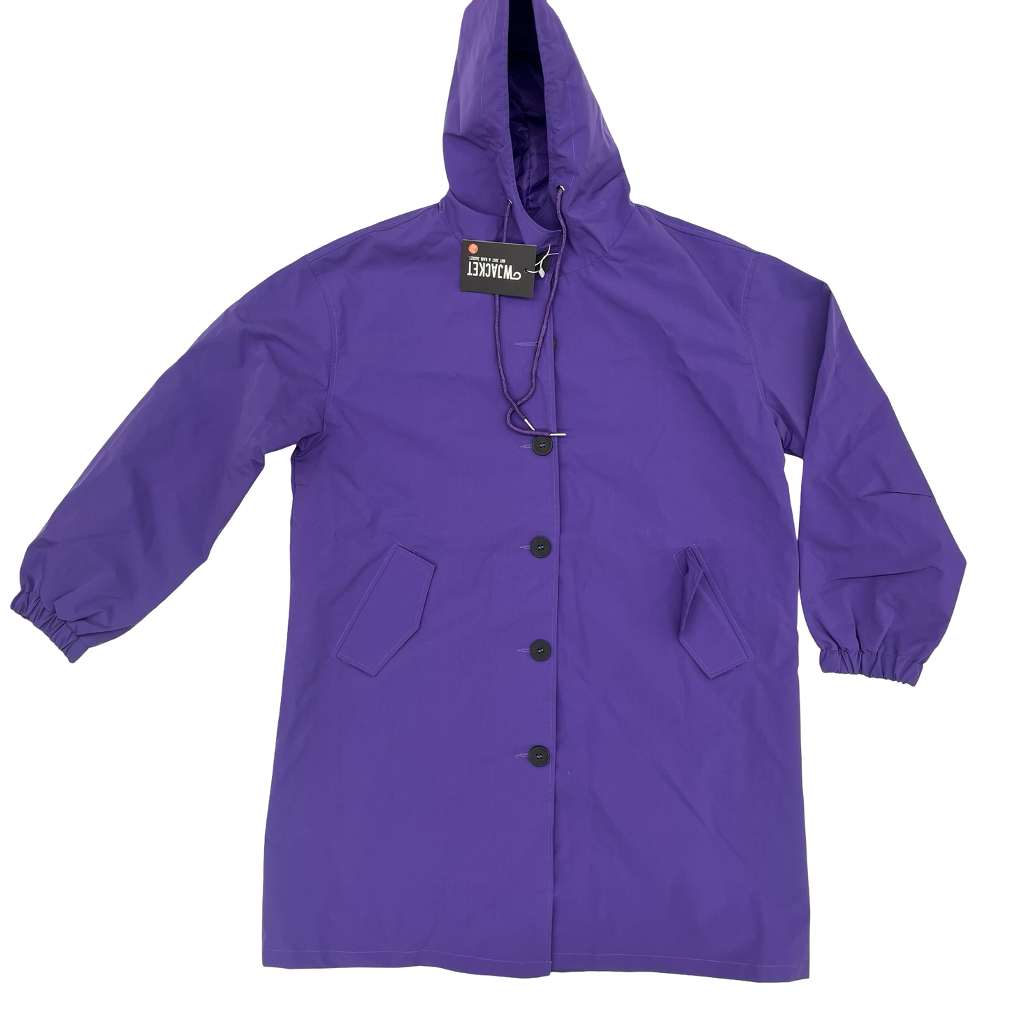 Coat Raincoat By Clothes Mentor In Purple, Size:2X