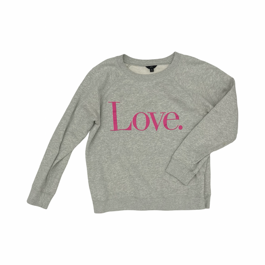 Sweatshirt Crewneck By J. Crew In Grey, Size:Xl