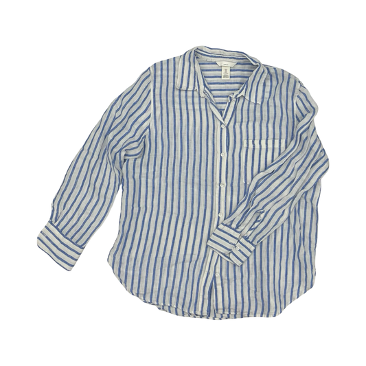 Top Ls By H&M In Blue & White, Size:M