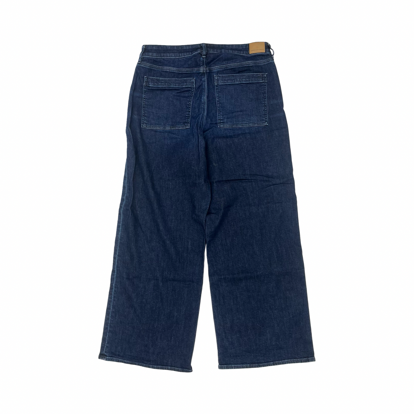 Jeans Wide Leg By American Eagle In Blue Denim, Size:16