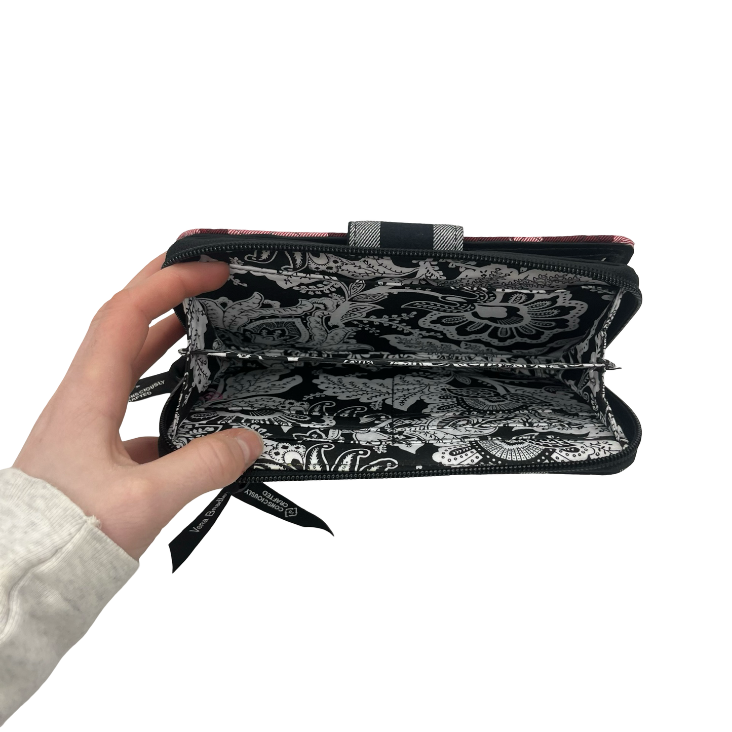 Wallet By Vera Bradley In Plaid Pattern, Size:Medium