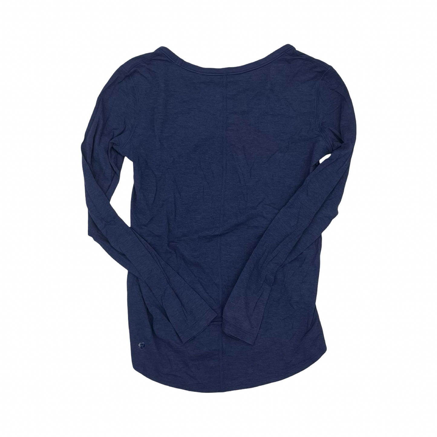 Athletic Top Ls Collar By Lululemon In Navy, Size:S