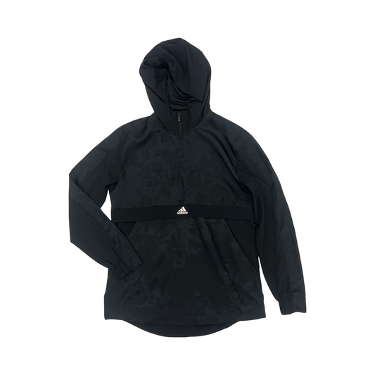 Athletic Top Ls Collar By Adidas In Black, Size:S