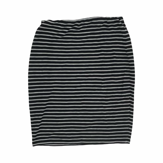 Skirt Midi By Clothes Mentor In Blue & Grey, Size:M
