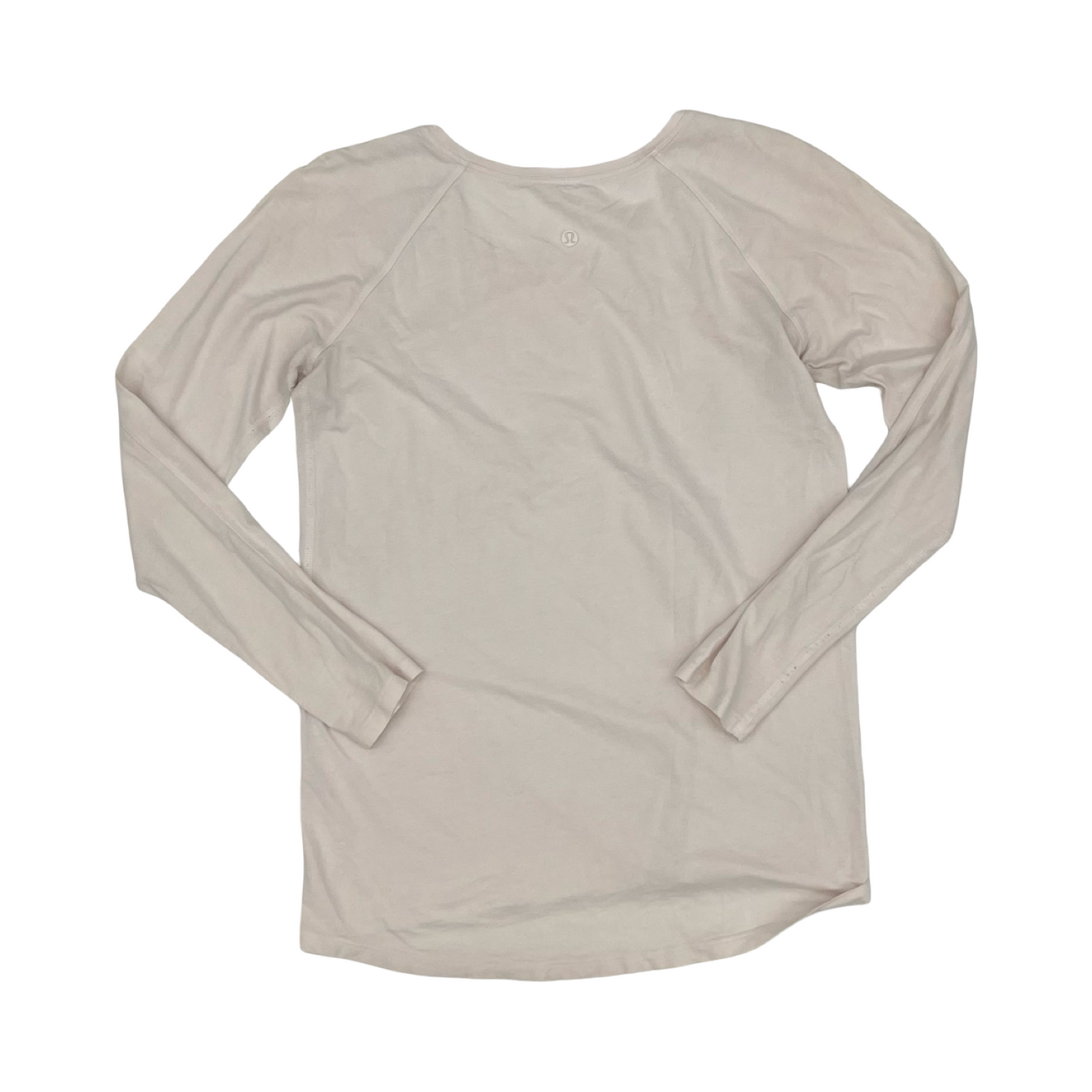Athletic Top Ls Collar By Lululemon In Pink, Size:M